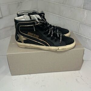 SSENSE EXCLUSIVE Golden Goose Black/Gold - Size 38
